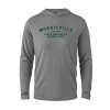 Thumbnail image for  Grey Heather Long Sleeve Hooded Tee
