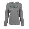 Thumbnail image for  Womens Grey Heather Long Sleeve Hooded Tee