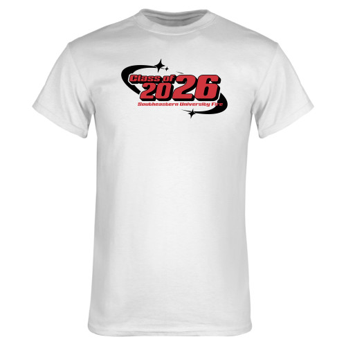  White T Shirt - Southeastern University Fire - CLASS OF 2026