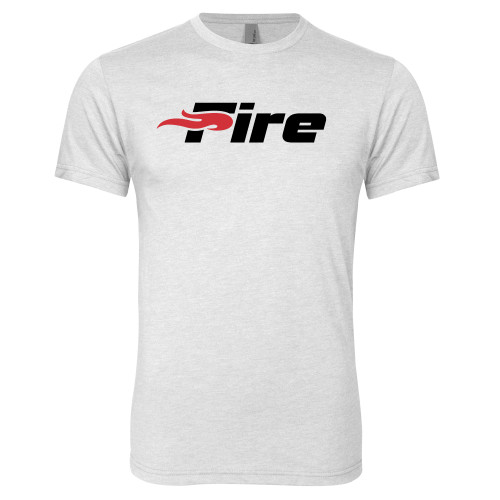  Next Level Heather White Triblend Tee - Primary Mark
