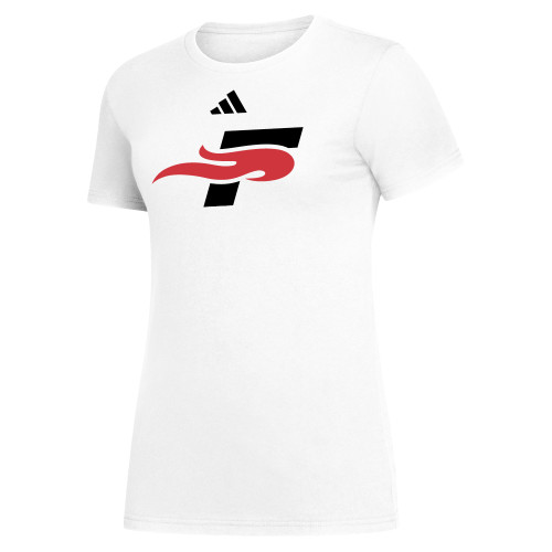  Adidas Womens White Fresh Tee - F Submark