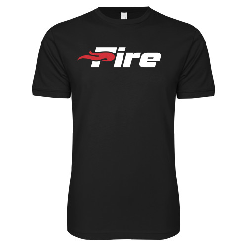  Next Level Black SoftStyle T Shirt - Primary Mark