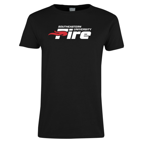  Womens Black Short Sleeve Tee - Secondary Mark