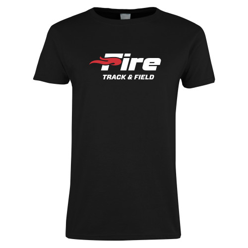  Womens Black Short Sleeve Tee - Track & Field