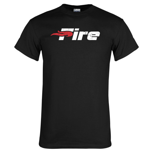  Black T Shirt - Primary Mark Distressed