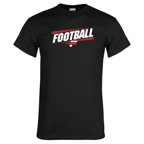  Black T Shirt - Football Design