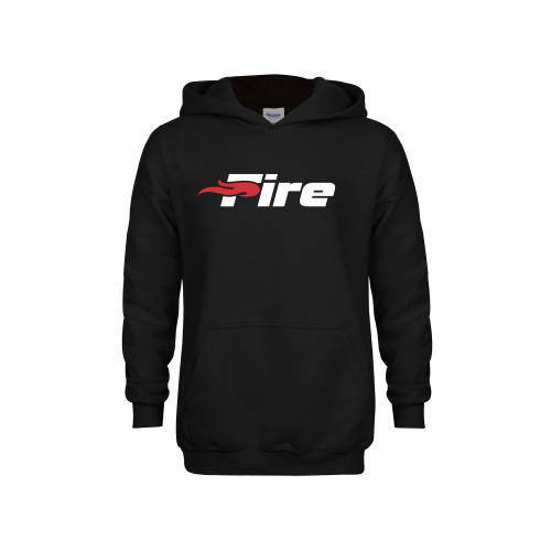  Youth Black Fleece Hoodie - Primary Mark