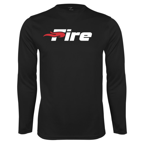  Black Performance Long Sleeve Shirt - Primary Mark