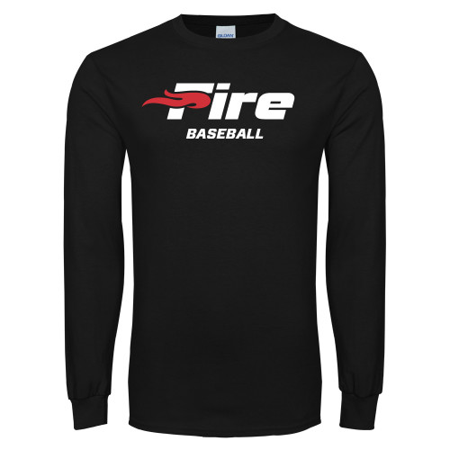  Black Long Sleeve T Shirt - Baseball