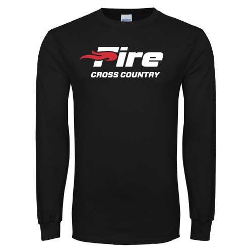  Black Long Sleeve T Shirt - Cross Country