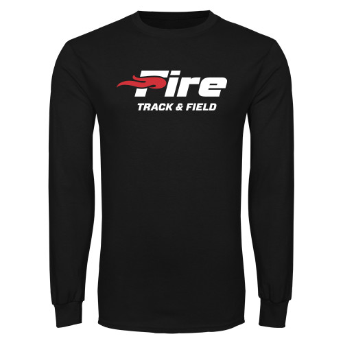 Black Long Sleeve T Shirt - Track & Field