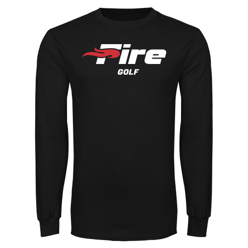  Black Long Sleeve T Shirt - Golf