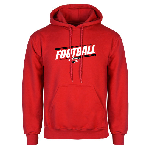  Red Fleece Hoodie - Football Design