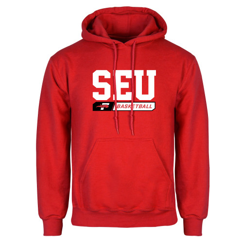  Red Fleece Hoodie - Basketball Design