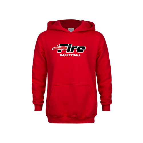  Youth Red Fleece Hoodie - Basketball