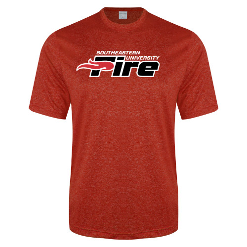  Red Heather Performance Contender Tee - Secondary Mark