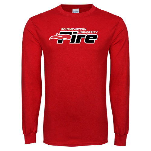  Red Long Sleeve T Shirt - Secondary Mark