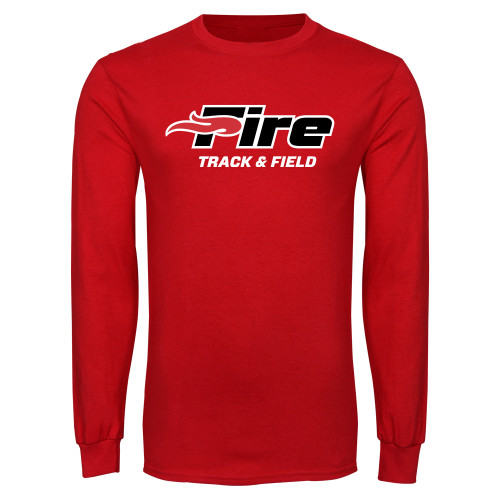  Red Long Sleeve T Shirt - Track & Field