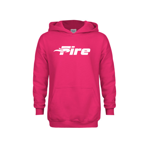  Youth Hot Pink Fleece Hoodie - Primary Mark