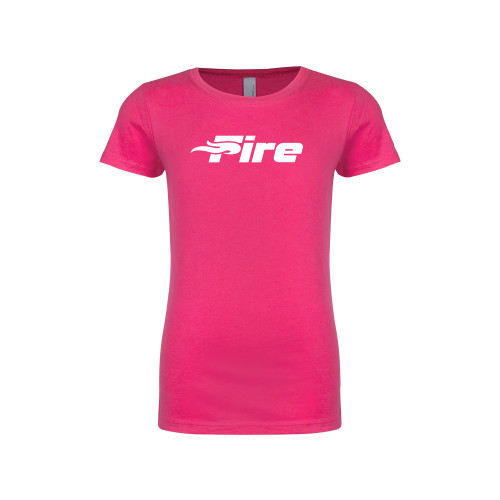  Next Level Girls Fuchsia Fashion Fit T Shirt - Primary Mark