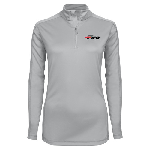  Syntrel Womens Platinum Interlock 1/4 Zip - Primary Mark