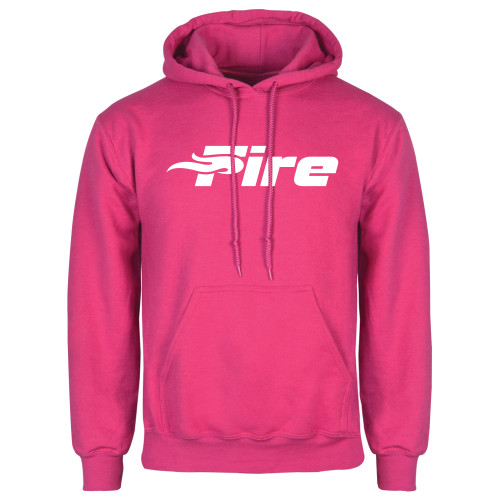  Womens Fuchsia Fleece Hoodie - Primary Mark