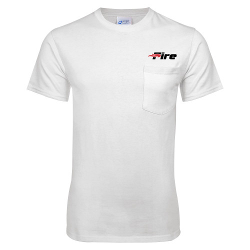  White T-Shirt w/Pocket - Primary Mark