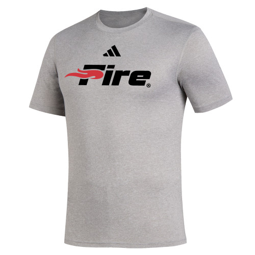  Adidas Medium Grey Heather Creator Performance Tee - Primary Mark