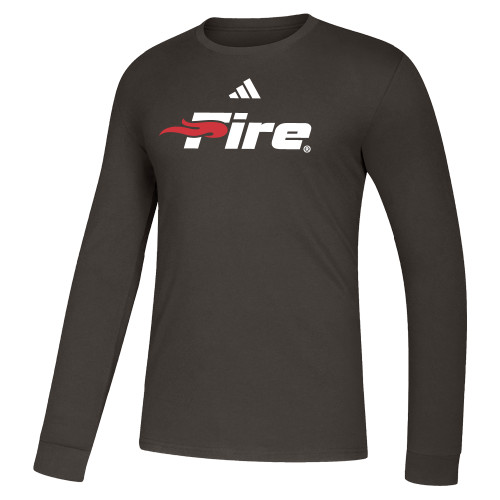  Adidas Storm Grey Fresh Long Sleeve Tee - Primary Mark