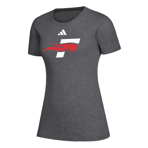  Adidas Womens Dark Grey Heather Creator Performance Tee - F Submark