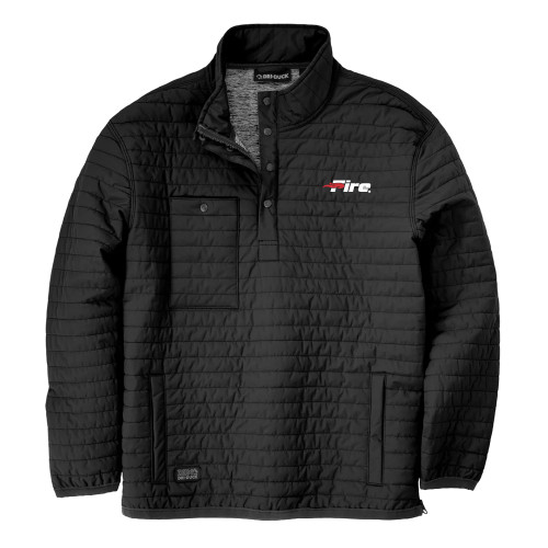  DRI DUCK Black Keystone Quilted Pullover - Primary Mark