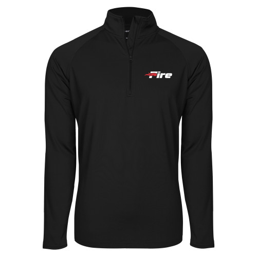  Sport Tek Black Sport Wick Stretch 1/2 Zip Pullover - Primary Mark