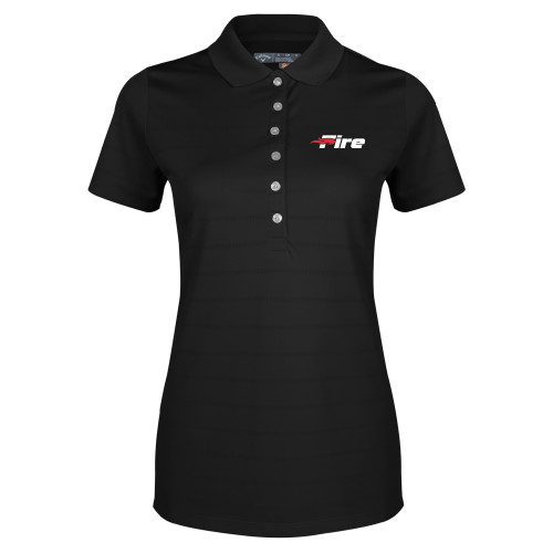  Callaway Womens Black Opti Vent Polo - Primary Mark