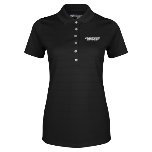  Callaway Womens Black Opti Vent Polo - Wordmark