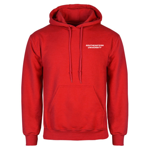  Red Fleece Hoodie - Wordmark