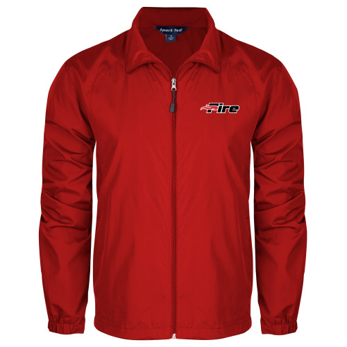  Red Full Zip Wind Jacket - Primary Mark