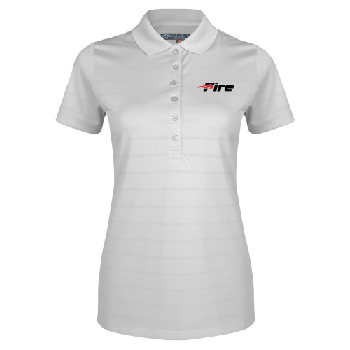  Callaway Womens White Opti Vent Polo - Primary Mark