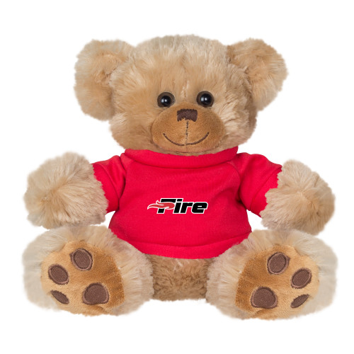 Plush Big Paw 8 1/2 inch Brown Bear w/Red Shirt - Primary Mark