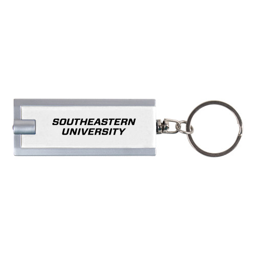  Turbo White Flashlight Key Holder - Wordmark