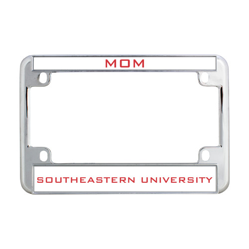  Metal Motorcycle License Plate Frame in Chrome - Mom