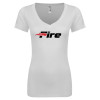 Thumbnail image for  Next Level Womens White Ideal V Tee