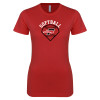 Thumbnail image for  Next Level Womens Red Boyfriend Tee