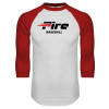 Thumbnail image for  White/Red Raglan Baseball T Shirt