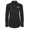 Thumbnail image for  Womens Black Twill Button Down Long Sleeve 