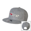 Thumbnail image for  Heather Grey Wool Blend Flat Bill Snapback Hat