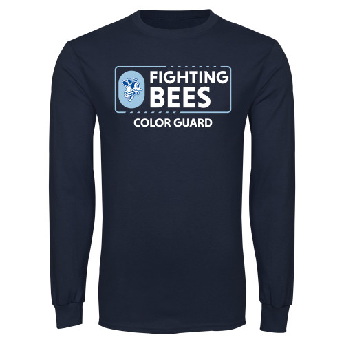  Navy Long Sleeve T Shirt - St Ambrose - Color Guard