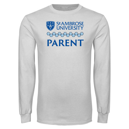  White Long Sleeve T Shirt - St Ambrose - Parent