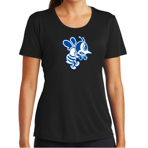  Womens Black Performance Tee - SAU Fighting Bee