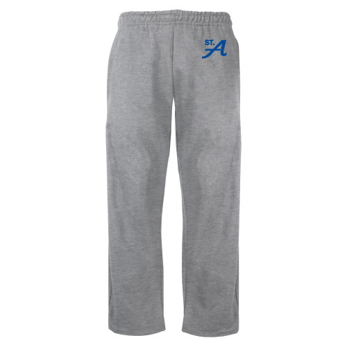  Grey Fleece Open Bottom Pant - St A
