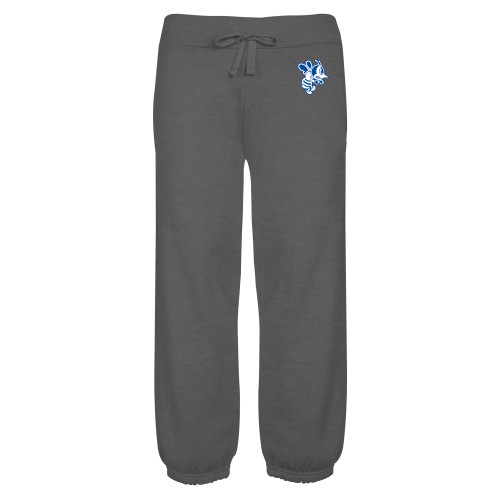  ENZA Womens Dark Heather Banded Fleece Capri - SAU Fighting Bee